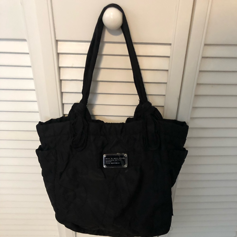 Marc Jacobs quilted medium sized black handbag purse